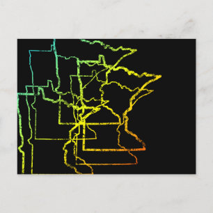Carte Postale flou de refroidissement du minnesota