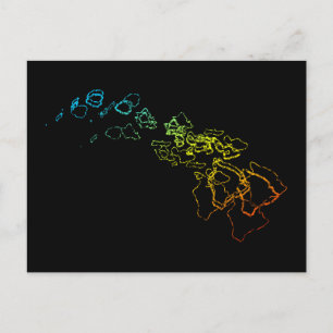 Carte Postale flou de refroidissement hawaïen