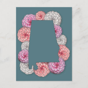 Carte postale Flower Alabama