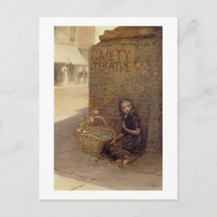 Carte Postale Flower Girl 1872