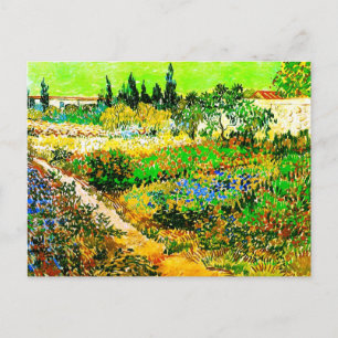 Carte Postale Flowering Garden with Path Van Gogh Fine Art