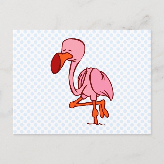 Carte Postale Floyd Flamant rose (Devant)
