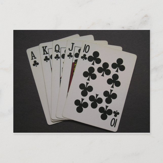 Carte Postale Flush Royal (Devant)