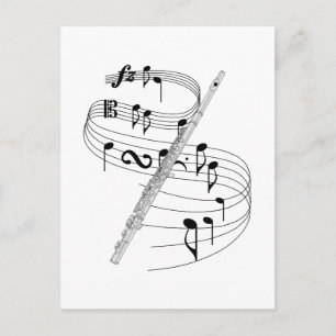 Carte Postale Flûte