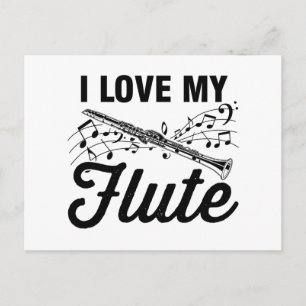 Carte Postale Flûte Flûte   Cadeaux Groupe Instrument de Musique