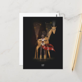 Carte Postale FLUX DE VENT GIRAFFE par Alexandra Dikaia