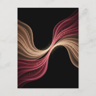 Carte Postale Flux Éternel d'Amour — Art Romantique Abstrait