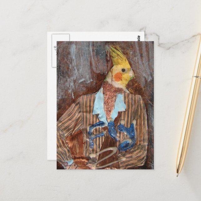 Carte Postale Fly Bird Multimédia (Devant/Arrière en situation)