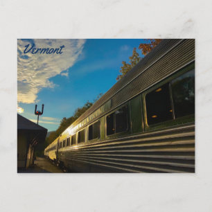 Carte Postale Flyer vert du Vermont au coucher du soleil