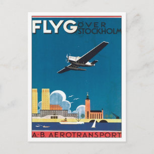 Carte Postale FLYG Stockholm Suède