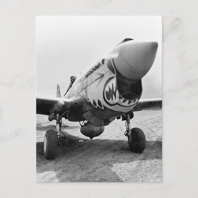 Carte Postale Flying Tigers P-40 Warhawk, 1941 (Devant)