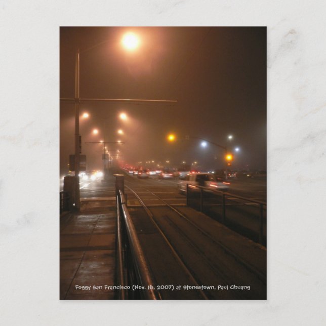 Carte Postale Foggy San Francisco... (Devant)