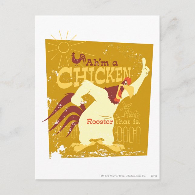 Carte Postale Foghorn Ah est un poulet (Devant)