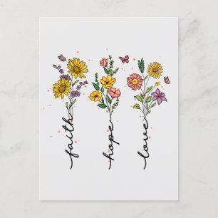 Carte Postale Foi-Espoir-Amour