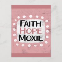 Carte postale Foi Espoir Moxie