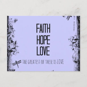Carte Postale Foi Inspirationnelle Espoir Aimer Bible Verse