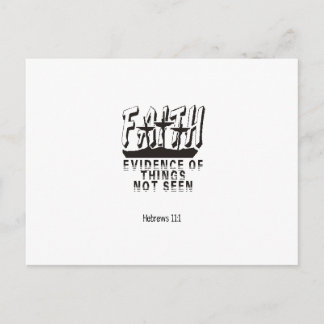 Carte Postale Foi Preuve de choses invisibles