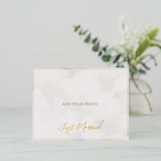 Carte Postale Foil Du Mariage Marié (Debout devant)