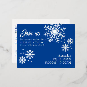 Carte postale Foil Foil de Noël
