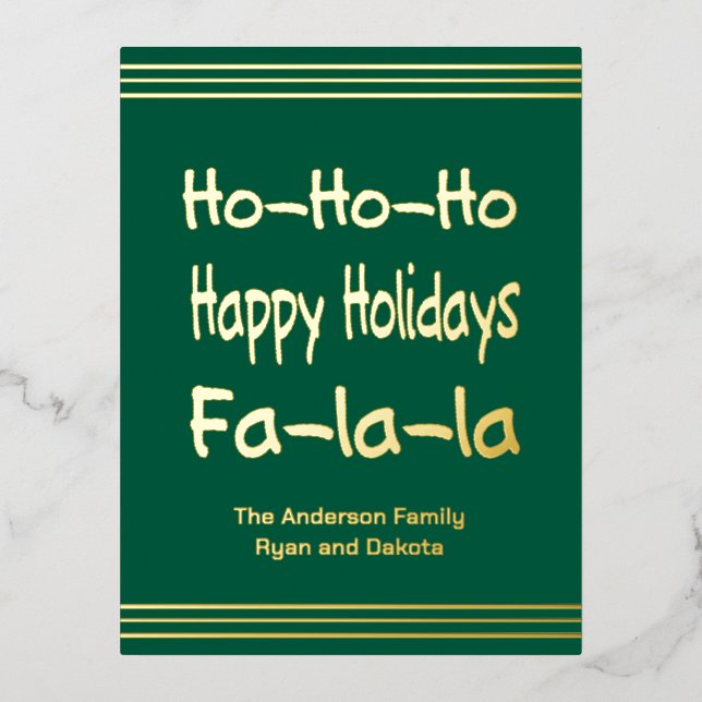 Carte postale Foil Pink (Recto)