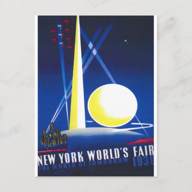 Carte Postale Foire mondiale de New York 1939 (Devant)