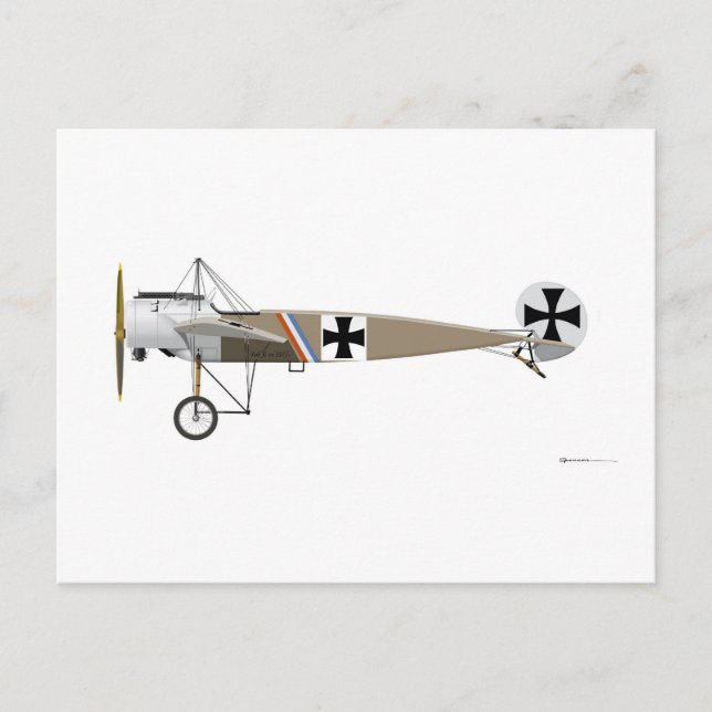 Carte Postale Fokker E-1 Eindecker (Devant)