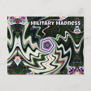 Carte Postale Folie Militaire (vous pouvez changer les mots)