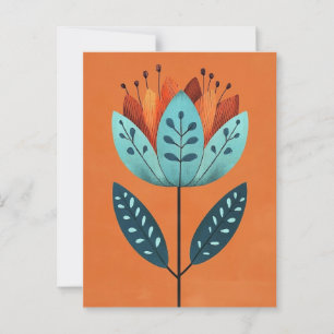 Carte Postale Folk Bloom #232