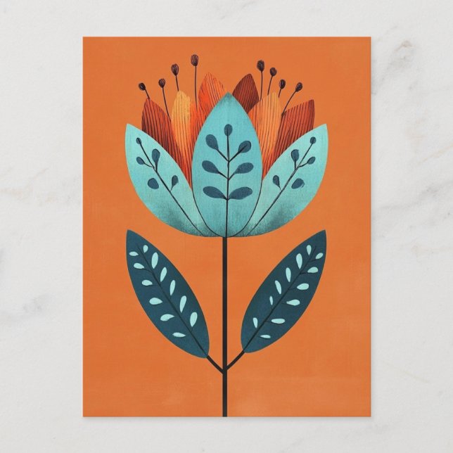 Carte Postale Folk Bloom #232 (Devant)