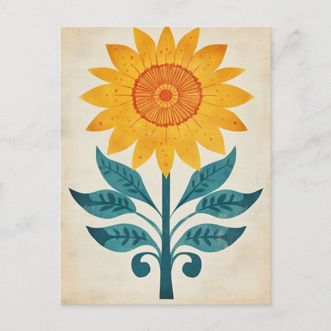 Carte Postale Folk Bloom #240 (Devant)