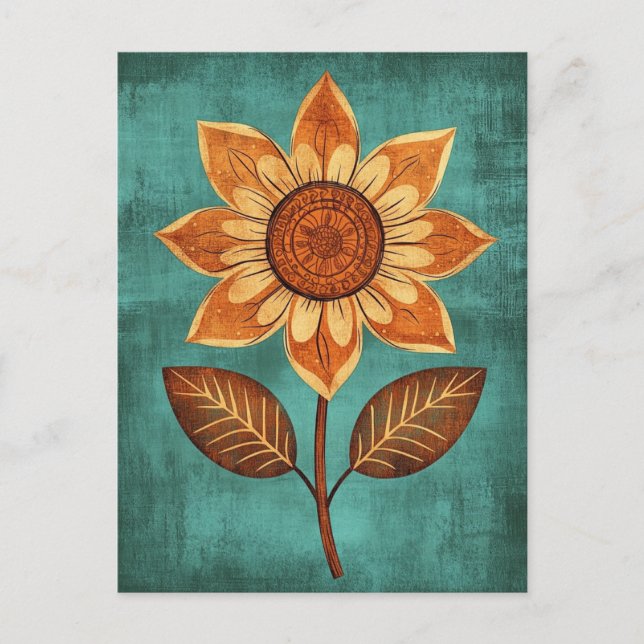 Carte Postale Folk Bloom #242 (Devant)