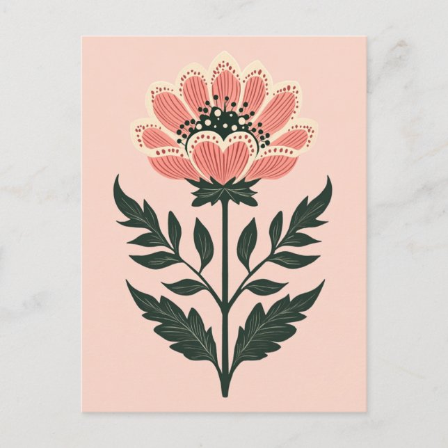 Carte Postale Folk Bloom No.263 (Devant)