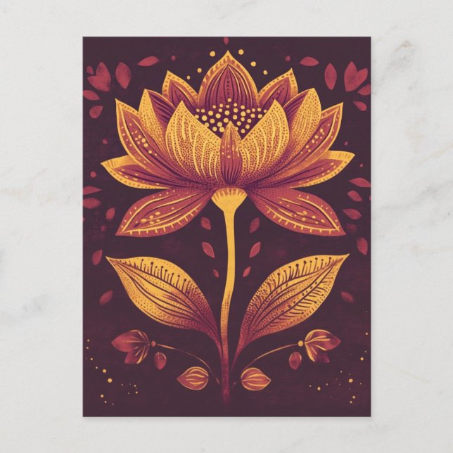 Carte Postale Folk Bloom No.265 (Devant)