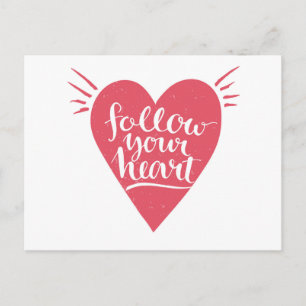 Carte Postale Follow Your Heart