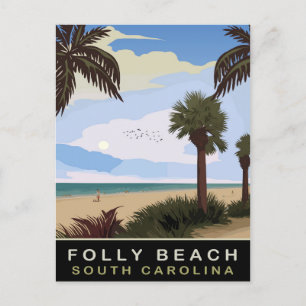 Carte Postale Folly Beach, Caroline du Sud, Voyage