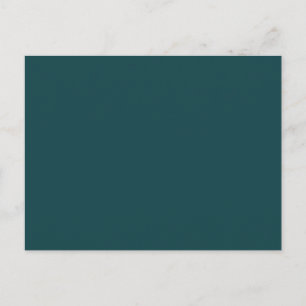 Carte Postale Fond de couleur unie Vert émeraude profond tendanc