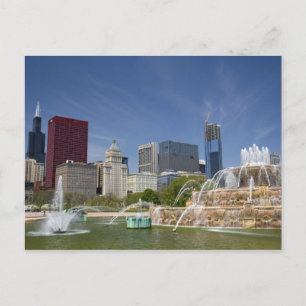 Carte Postale Fontaine de Buckingham située à Grant Park, 2