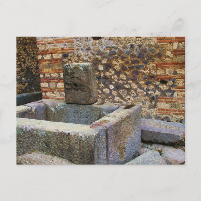 Carte Postale Fontaine de Hermes, Pompéi (Devant)