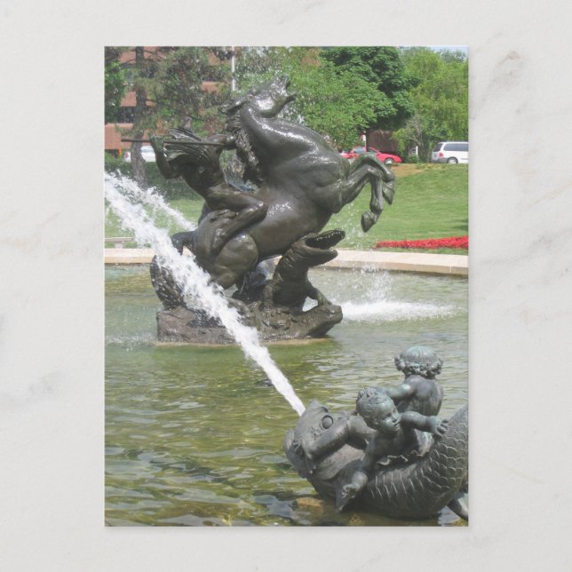 Carte Postale Fontaine de Kansas City (Devant)