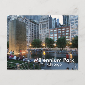 Carte Postale Fontaine de la Couronne, Millennium Park, Chicago