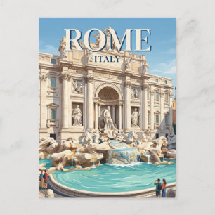 Carte Postale Fontaine de Trevi Italie