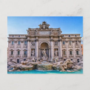 Carte Postale Fontaine de Trevi, Roma, Italie