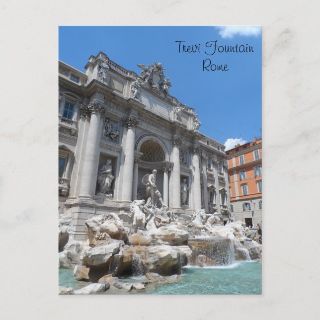 Carte Postale Fontaine de Trevi - Rome (Devant)