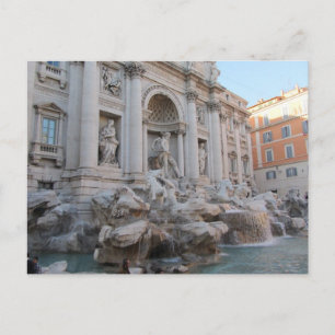 Carte Postale Fontaine de Trevi Rome, Italie