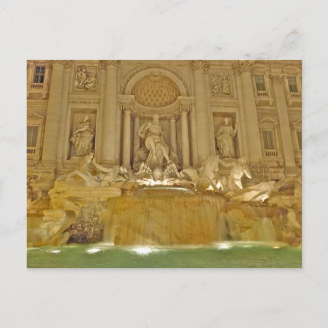 Carte Postale Fontaine de Trevi - Rome, Italie (Devant)