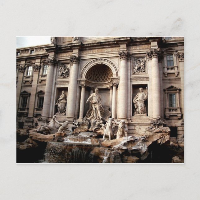 Carte Postale Fontaine de Trevi Rome Italie Voyage (Devant)