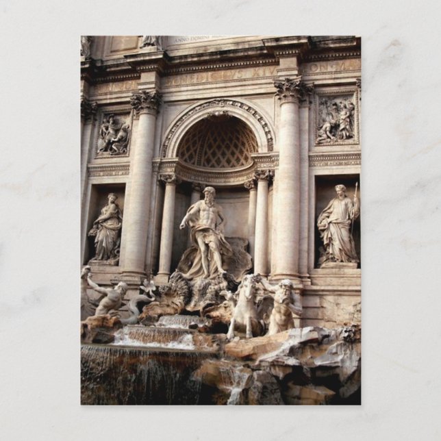 Carte Postale Fontaine de Trevi Rome Italie Voyage (Devant)