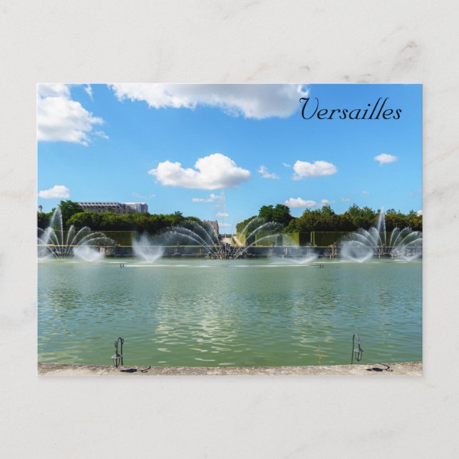 Carte Postale Fontaine Neptune dans les jardins de Versailles (Devant)