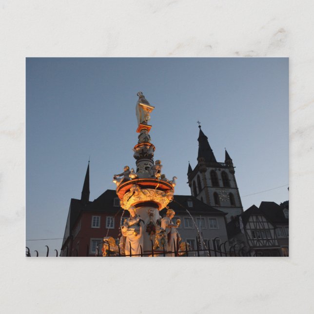Carte Postale Fontaine Saint-Pierre à Trier (Devant)