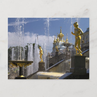 Carte Postale Fontans de Petergof, Saint-Pétersbourg, Russie